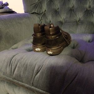 Vans Sk8 Hi Del Pato Scotchgard Black W-7 or M-5.5